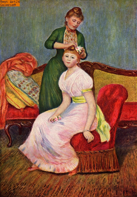 La Coiffure nach Renoir Gemäldeimitation